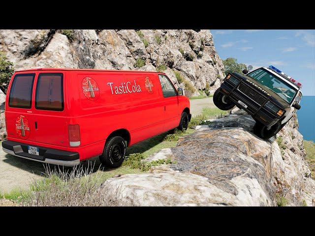 Cliff Drops #195 - BeamNG DRIVE | SmashChan