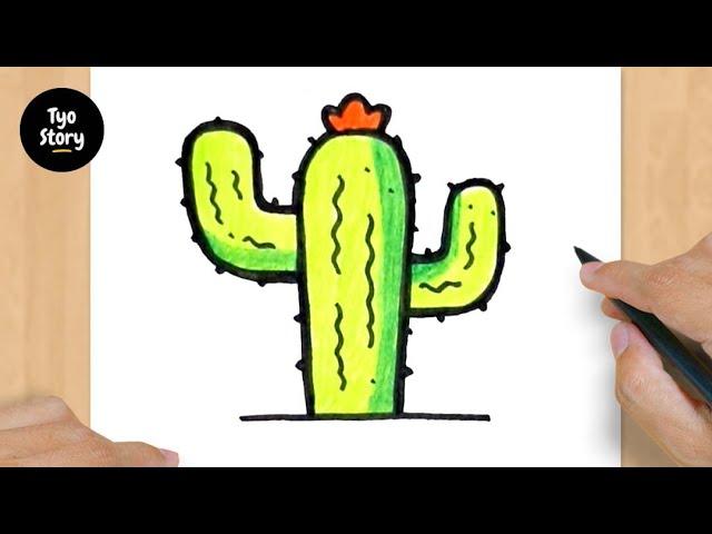 #361 How to Draw a Cactus - Easy Drawing Tutorial