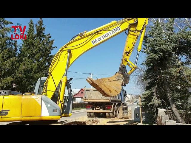 Excavator New Holland E 215 / Gradilište u Gospiću 25.03.2019.