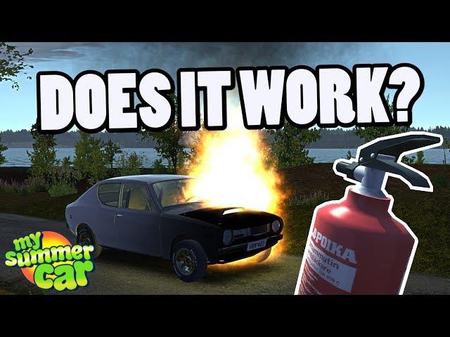 THE FIRE EXTINGUISHER! - MY SUMMER CAR UPDATE