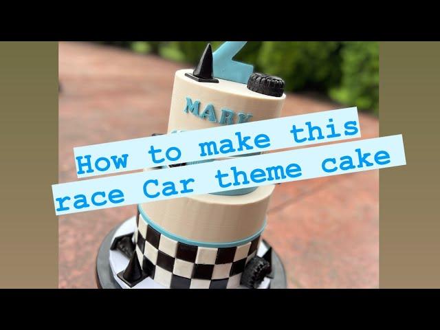 How to make this race car cake