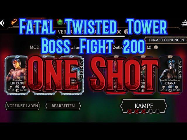 Mortal kombat mobile fatal twisted tower boss final fight 200 one shot