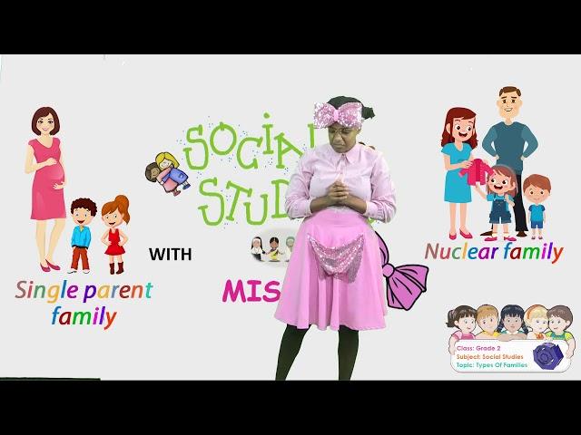 Social Studies - Grade 2: Types of Families - Nuclear & Single Parent Family