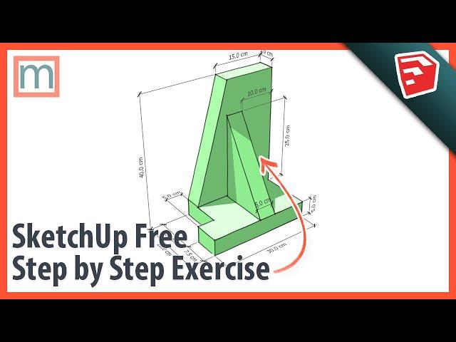 SketchUp Free | Step by Step exercise project tutorial