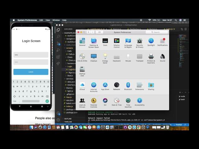 Expo React Native network request failed