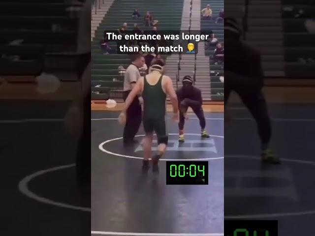 One of the fastest Wrestling Matches you will ever see  #shorts