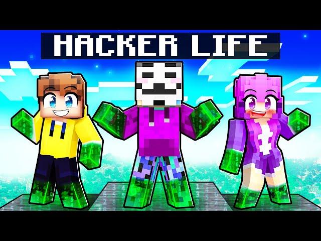 Having a HACKER LIFE in Minecraft!