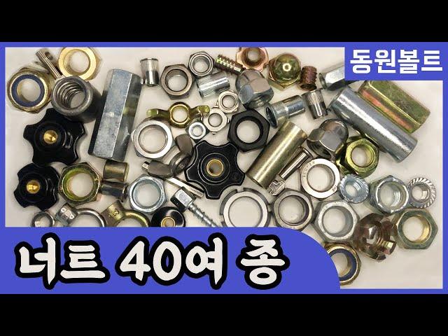 [동원볼트] 너트 약 40종 총 정리!!!! 너트를 모아봤습니다!!