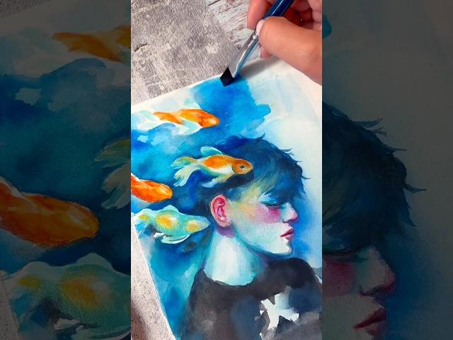 Пишу медовой #акварель #акварельнаяживопись #арт #watercolor #watercolour #watercolorpainting #art