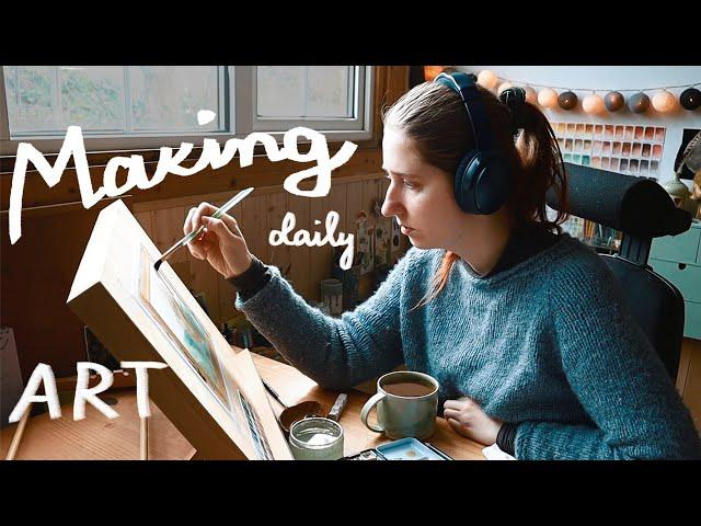 ︎ COZY ART MAKING EVERY DAY FOR A WEEK  part.1