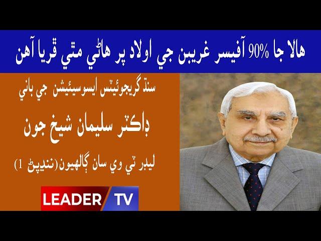 Memoirs | Dr Suleman Shaikh | Part 1 | Leader Tv