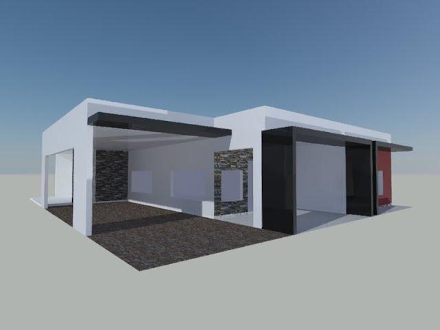 MODELADO DE CASA AUTOCAD 3D