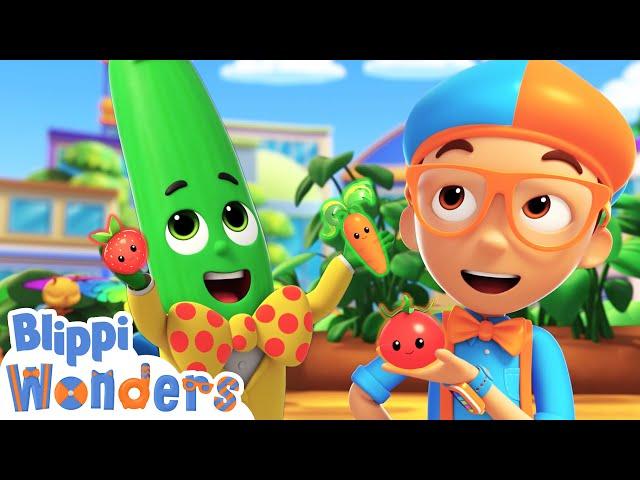 Fruits or Vegetables? | Animated Blippi | Moonbug Kids