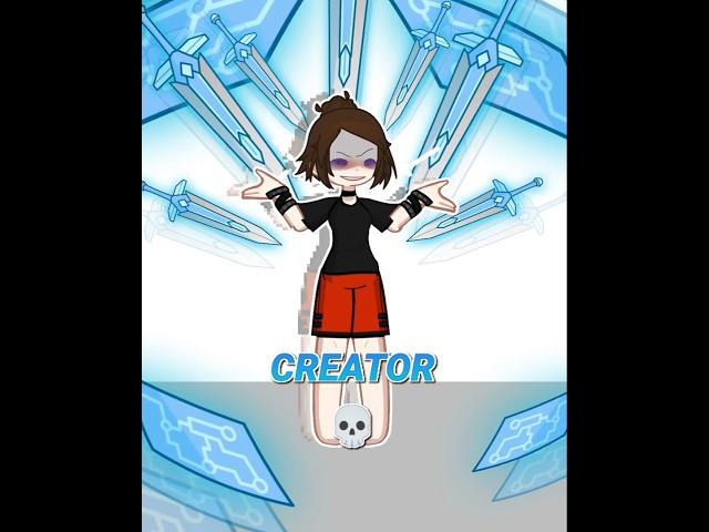 CREATOR VS OC‼️PART 1:⁉️cr:TREND #shorts #gacha #oc #creator #meme