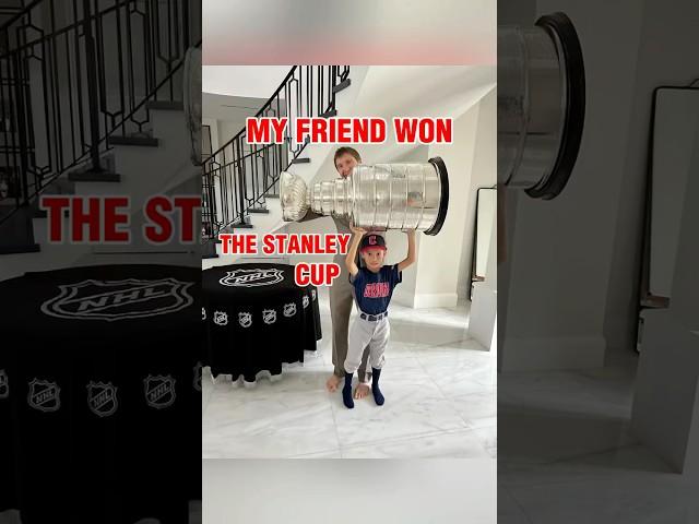BEST DAY EVER! Sergei Bobrovsky Showed Me His Stanley Cup! #hockey #nhl #kidsvideo