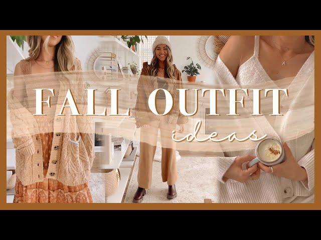 FALL OUTFIT IDEAS | thrifting/shopping, autumn wardrobe basics, & styling looks!