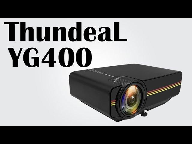 ThundeaL YG400 - 1200 lumen mini projector / USB/SD/VGA/HDMI/AV input / Maximum 1920x1080 resolution