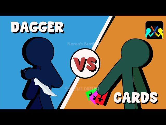 Supreme Duelist Stickman Animation : Dagger vs Card