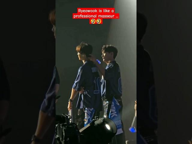 Ryeowook is like a professional masseur .. LOL
