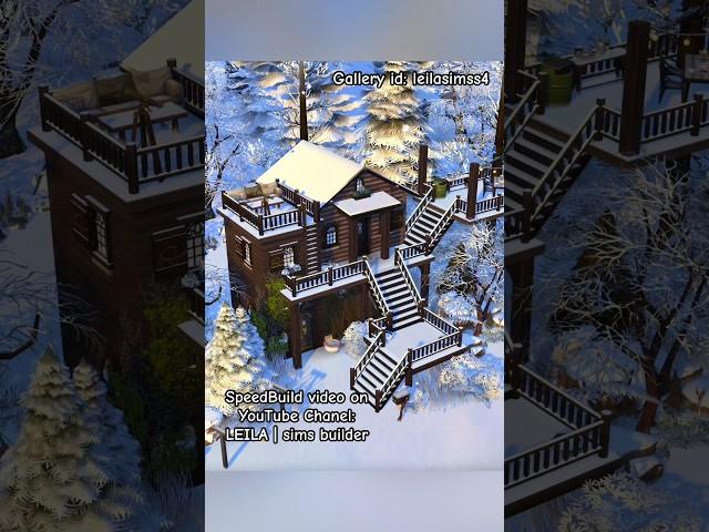 Cozy winter cottage in the Sims 4 | no cc | leilasimss4 #thesims4 #sims4build #sims4 #ts4