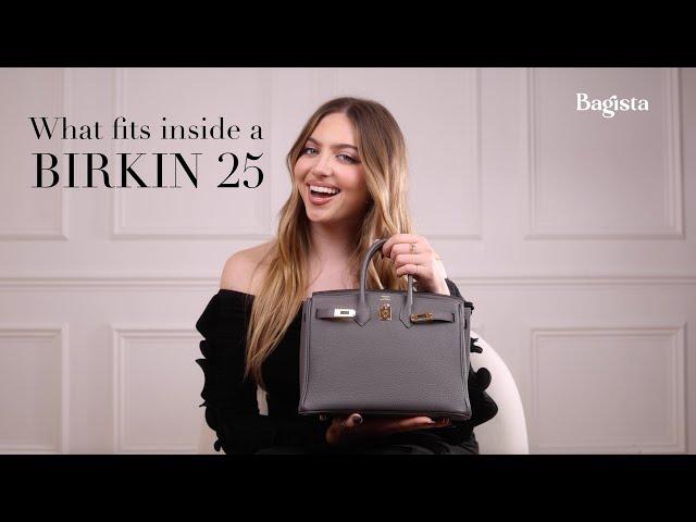 What fits in an Hermès Birkin 25?