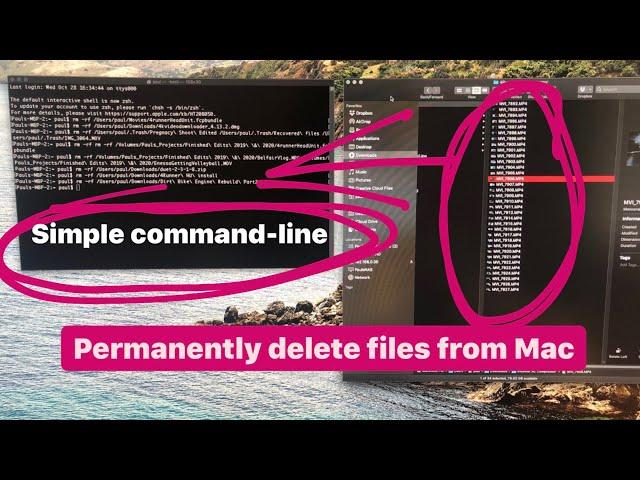 Permanently delete files from your Mac computer command-line