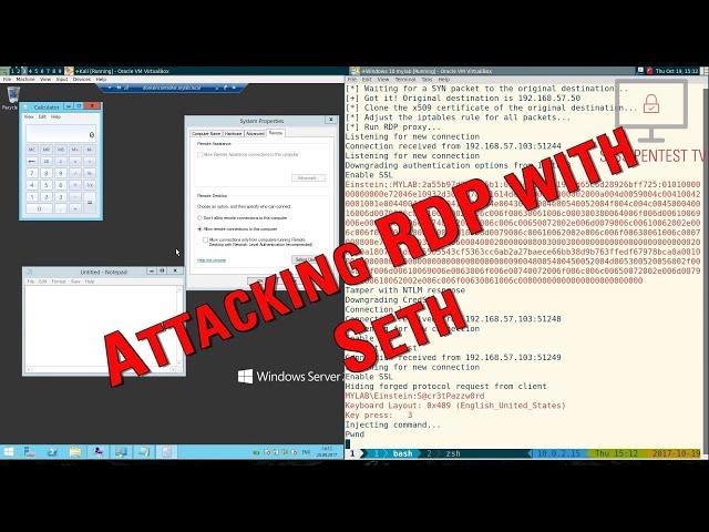 Attacking Microsoft RDP with Seth
