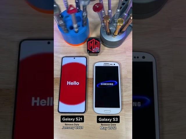 Galaxy S3 vs Galaxy S21 which one powers ON first?!  #samsung #phones #wireless