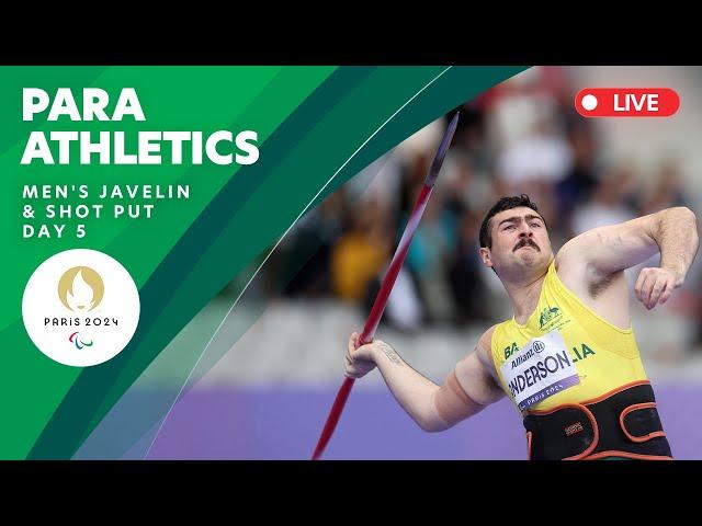 Para Athletics - Men's Javelin & Shot Put Finals | Day 5 | Paris 2024 Paralympics