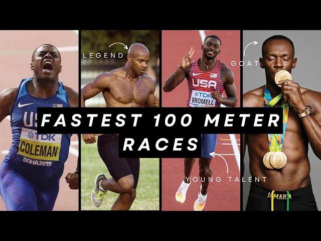 Top 10 Fastest Sprinters In The World | 100m Dash World Records