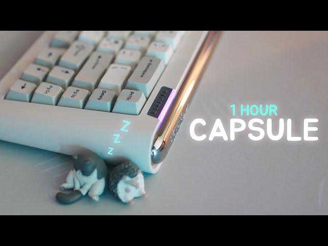 CAPSULE 1 Hour Typing Sounds ASMR (No Mid-roll Ads)