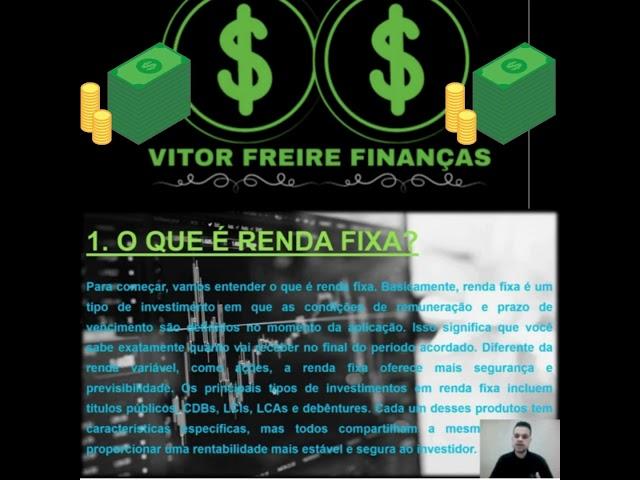 O que é RENDA FIXA? #rendafixa #bolsadevalores #investimentos