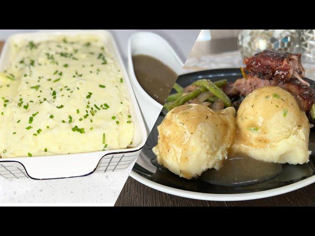 Garlic Mashed Potatoes with Gravy - The BEST way to enjoy mashed potatoes!