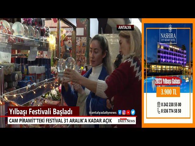 Antalya'da Yılbaşı Festivali, Cam Piramitte Başladı !