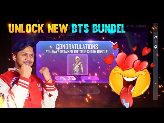 UNLOCK New BTS BUNDEL IN FREE FIRE || NIRAV FF #shorts  #bts #freefire #gujaratifreefire