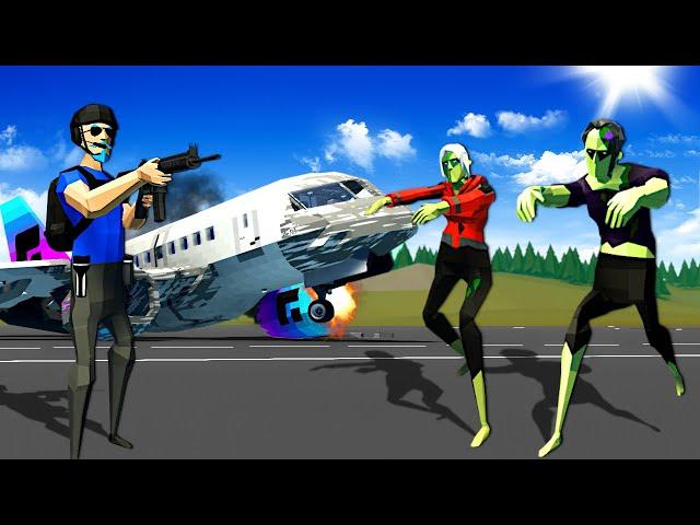 ZOMBIE SURVIVAL AFTER PLANE CRASH! (Stormworks)