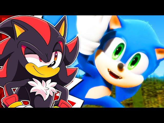 Shadow Reacts To Modern Sonic V.S. Movie Sonic - The Race [Animation] ソニック v. ソニック