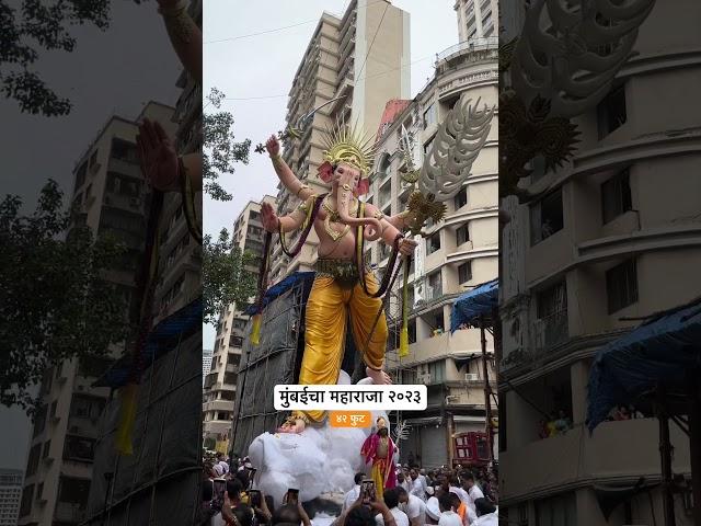 Mumbaicha Maharaja 2023 42 feet | Biggest Ganesh Murti | Mumbai ganpati aagman 2023