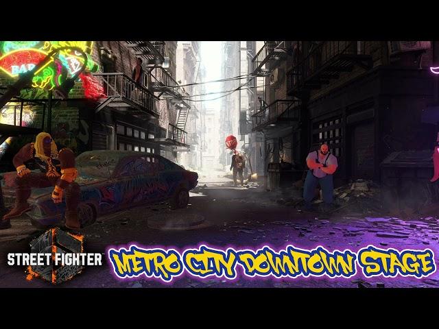 Street Fighter VI / 6 METRO CITY DOWNTOWN STAGE Theme [All Parts Mix]