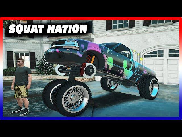 WE BUILT THE MOST SQUATTED TRUCK EVER! KING OF SQUAT!  - GTA 5 Roleplay - OURP