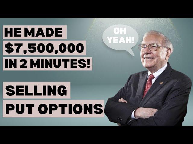 Warren Buffett Made $7.5 Million Selling Put Options