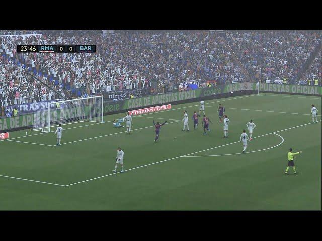 PES 2021 Real Madrid vs Barcelona realistic graphics and turf