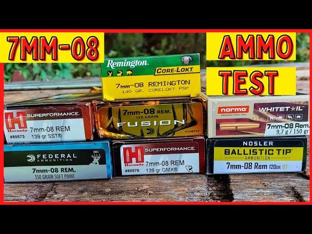 7mm-08 Ultimate Ammo Test - 100 yard groups