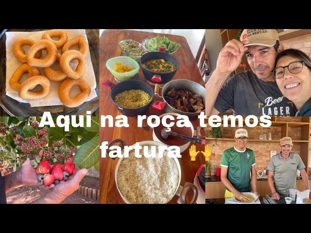 COMIDA RAIZ FEITA NO FOGÃO A LENHA 🪵/ RECEITA DO BOLO FRITO DE DOCE! FAMÍLIA REUNIDA É BENÇÃO 