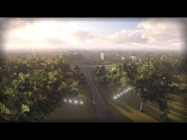 3D video animation - design project of architectural park