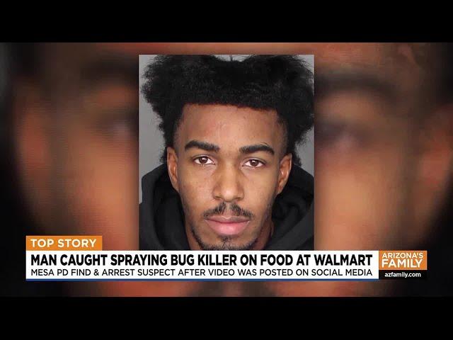 Man arrested for spraying bug killer on food inside Mesa Walmart