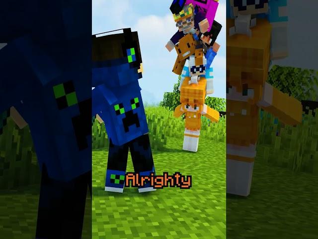 Oxy Carries her Friends in Minecraft! #Shorts