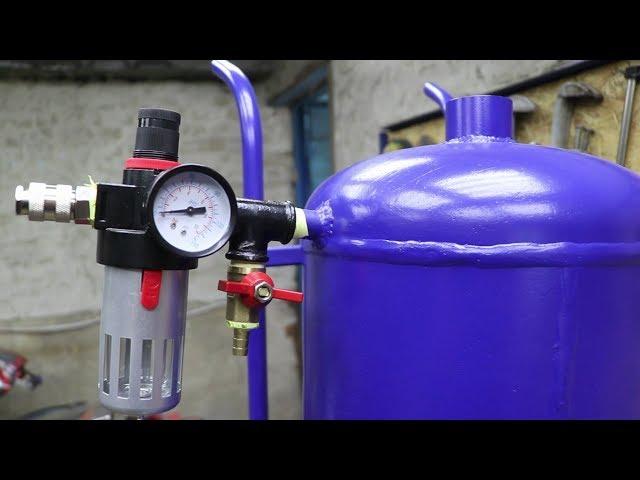 Homemade Sandblaster From LPG Tank.DIY.