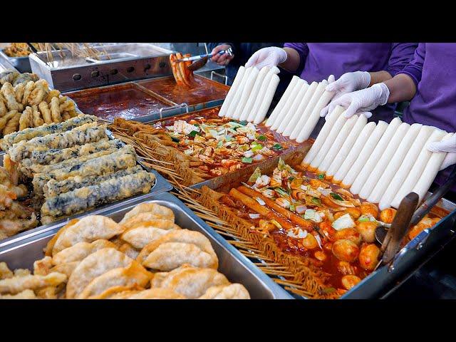 The best street food shop in Korea?! homemade Tteokbokki, fried food, and Hotteok snack bar