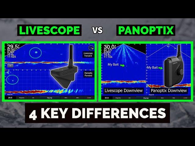 KEY DIFFERENCES: Garmin Livescope vs Panoptix SIDE BY SIDE Comparison